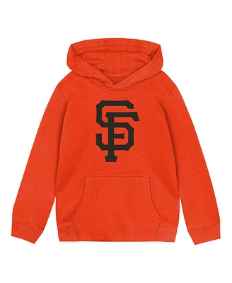 Outerstuff Toddler Orange San Francisco Giants Primary Logo Fleece Pullover Hoodie