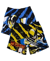 Lids Men's Black Wolverine Comic Big Print Mesh Shorts