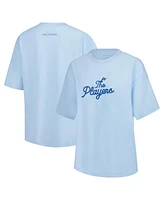 Barstool Golf Women's Light Blue The Players Oversized T-Shirt