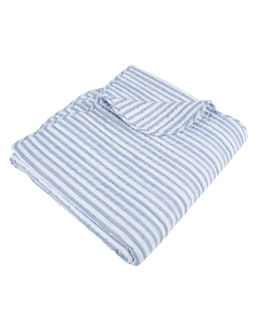 Levtex Martha Stripe Reversible Quilted Throw, 50" x 60"