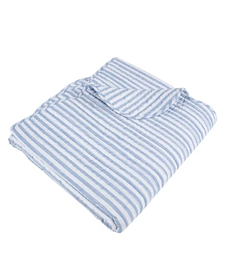 Levtex Martha Stripe Reversible Quilted Throw, 50" x 60"