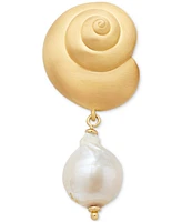 Kate Spade New York Shell & Freshwater Pearl Drop Earrings