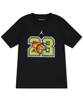Jordan Big Boys Customized Air Flame Graphic T-Shirt