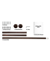 Hlc.me Wrap Around Room Darkening Grommet Curtain Rod
