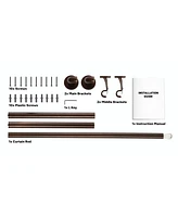 Hlc.me Wrap Around Room Darkening Grommet Curtain Rod