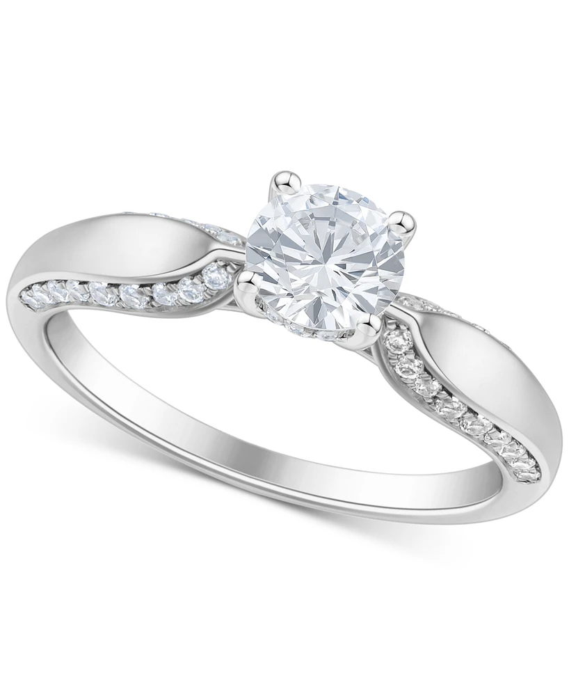 Diamond Engagement Ring (1 ct. t.w.) in 14K White Gold