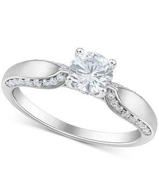Diamond Engagement Ring (1 ct. t.w.) in 14K White Gold