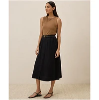 Pact Women's Organic Cotton Sunset Lightweight Button Skirt