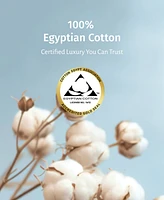 Certified Luxury 100% Egyptian Cotton Bed Sheets Full Set - Classic Percale, Deep Pockets, Cool and Durable Bedding