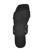 Calvin Klein Women's Florency Woven Slip-On Flat Sandals