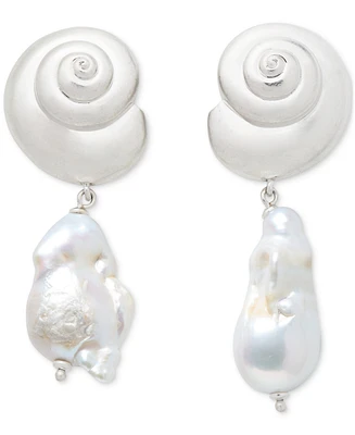 Kate Spade New York Shell & Freshwater Pearl Drop Earrings