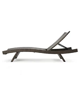 Stylish and Comfortable Wicker Patio Chaise Lounge (Set of 2)