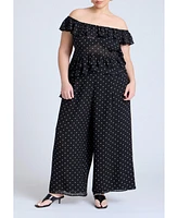Eloquii Plus Layered Flounce Top