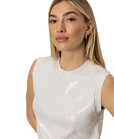 Sanctuary Women's Sequin Sleeveless Pull-On Sweater