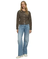 Sanctuary Women's Must-Have Animal-Print Long-Sleeve Cardigan