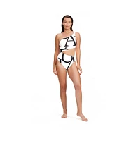 Luma Gottex Women's Signature One Shoulder Cut Out Piece