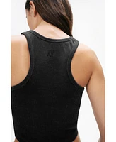 Nocturne Women's Ribbed Crop Top