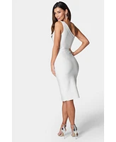 Bebe Women's Bandage One Shoulder Dress