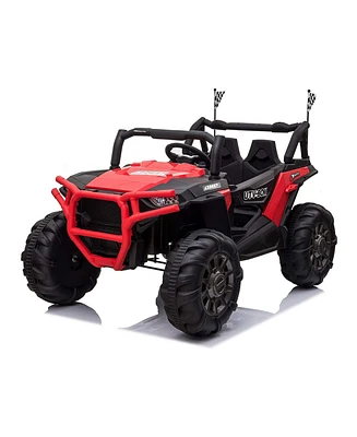 Tobbi 12V Kids Electric Battery-Powered Ride On 3 Speed Toy Suv Buggy Car, Red