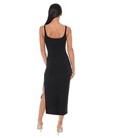 Bebe Women's Jersey Maxi Tank Dress with Rhinestone