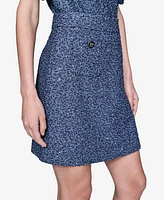 Karl Lagerfeld Paris Women's Embellished A-Line Skirt