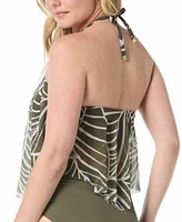 Coco Reef Women's Aura Mesh Printed Tankini Top