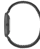 London Fog Unisex Baldwin Black Link Alloy Watch, 37mm