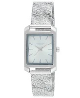 London Fog Unisex Warwick Silver Alloy Mesh Watch, 25mm
