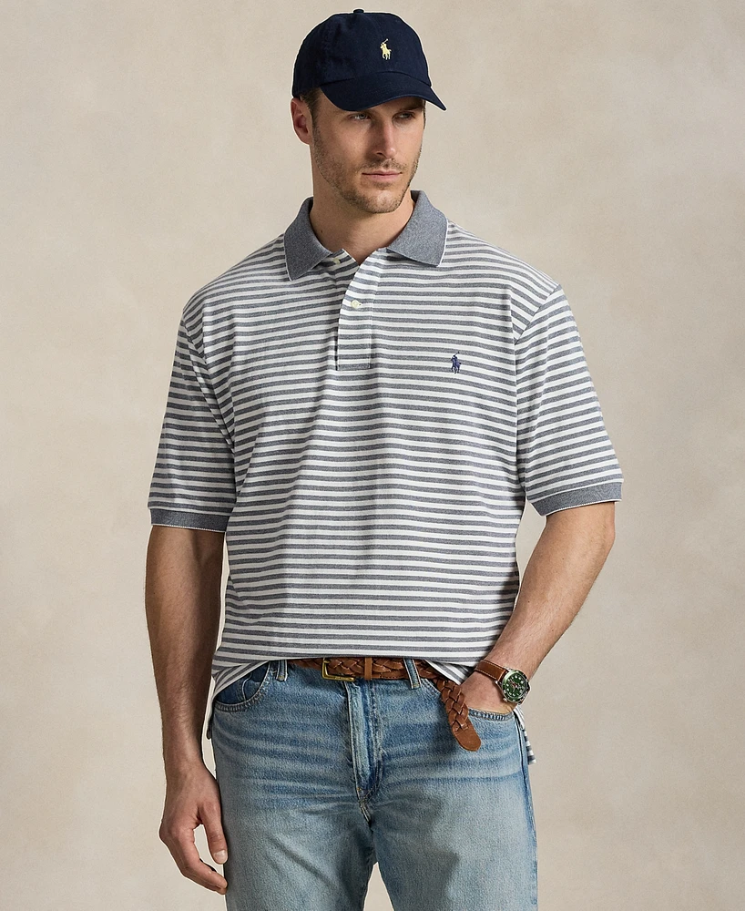 Polo Ralph Lauren Men's Big & Tall Striped Oxford Mesh Shirt