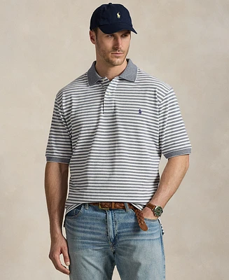 Polo Ralph Lauren Men's Big & Tall Striped Oxford Mesh Shirt