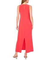 Vince Camuto Women's Sleeveless Keyhole-Back Crewneck Maxi Dress