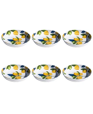 TarHong Lemon Orchard 6-Pc. Low Bowls, Service For 6