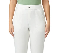Hue Women's High-Rise Straight-Leg Pull-On Pants