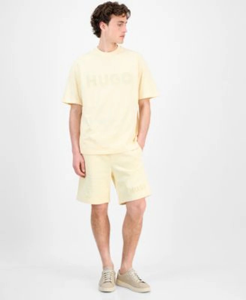Hugo Boss Mens Dinkee Logo Graphic Cotton T Shirt Dinkoe Cotton Shorts
