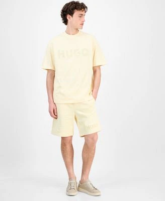 Hugo Boss Mens Dinkee Logo Graphic Cotton T Shirt Dinkoe Cotton Shorts