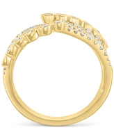Effy Diamond Curved Multirow Statement Ring (3/4 ct. t.w.) in 14k Gold