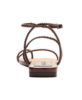 Schutz Women's Kaya Straw Flat Sandals