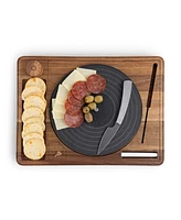 Toscana Turntable Acacia and Slate Cheese Board Set