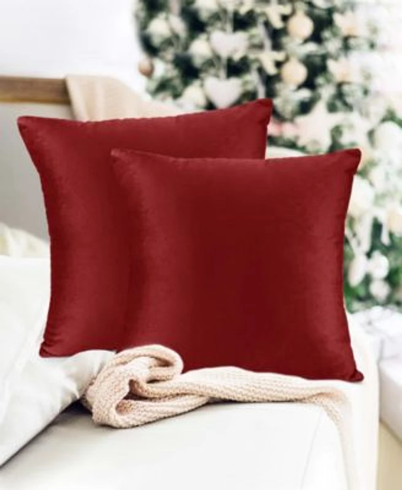 Nestl Elegant Velvet Removeable Cover 2 Pack Decorative Pillows