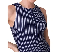 Andie Women's The Malibu Nautical Stripe One-Piece Swimsuit