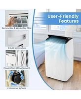Gymax 4-in-1 Portable Air Conditioner 12000 Btu Smart WiFi Air Cooler w/ Fan Dehumidifier 24H Timer