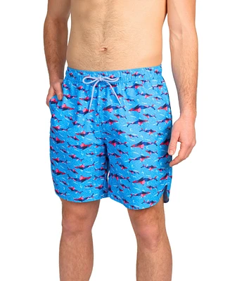 Tailorbyrd Men's Abstract Sharks Swim Shorts