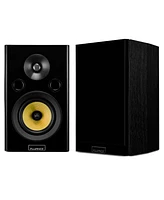 Fluance Signature HiFi Compact Surround Sound Home Theater 5.0 Channel Speaker System including 2-Way Bookshelf, Center and Rear Surro
