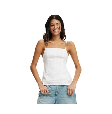 Cotton On Women's Elle Linen Tunic Top