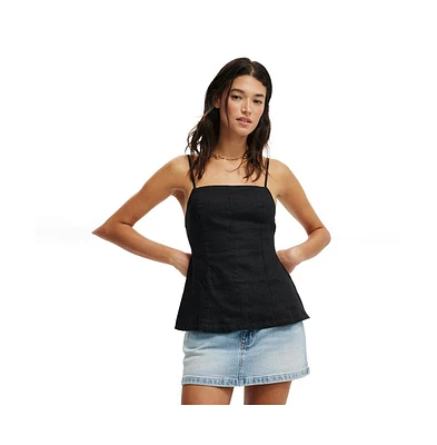 Cotton On Women's Elle Linen Tunic Top