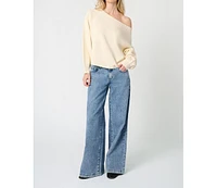 WeWoreWhat Women's Off Shoulder Sweater