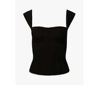 WeWoreWhat Women's Ruched Cup Corset