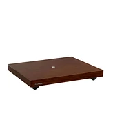 Fluance IB40 Turntable Isolation Base Anti-Vibration Wood Platform for Enhanced Sound Clarity and Superior Damping with Height Adjustable Feet, Bubble