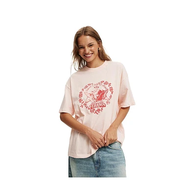 Cotton On Women's The Lcn Music Boxy Graphic Tee