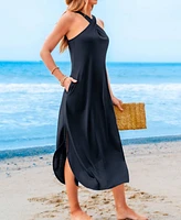 Cupshe Women's Seaside Glow Blue Maxi Beach Dress